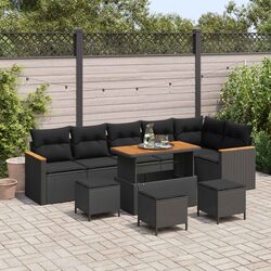 Concise and Sturdy 10-Piece Modular Outdoor Sofa Set