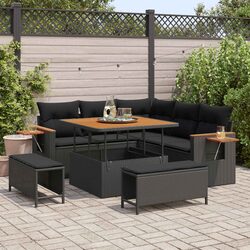 Compact and Stylish 9 Piece Outdoor Sofa Set