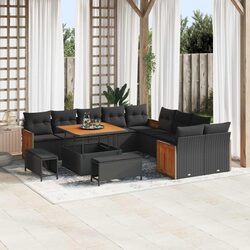Compact and Stylish 17-Piece Modular Garden Sofa Set