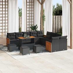 Modular Garden Sofa Set: 18 Pieces of Comfort