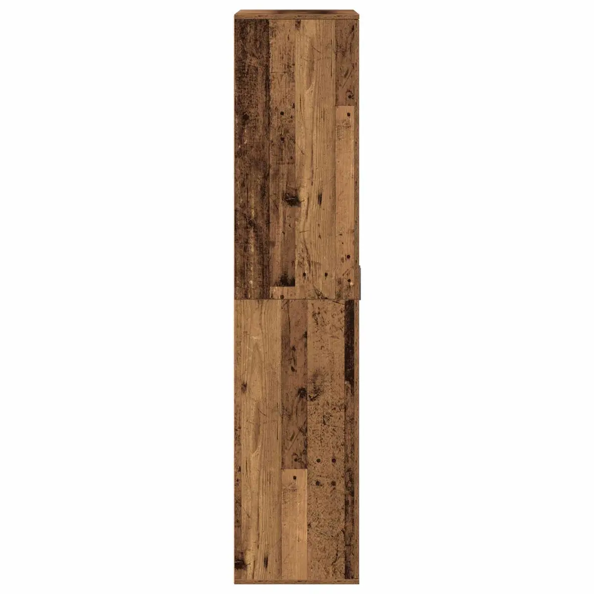 Highboard Storage Cabinet Brown Engineered Wood 80 x 39 x 178 cm Hinged Doors Internal Shelving