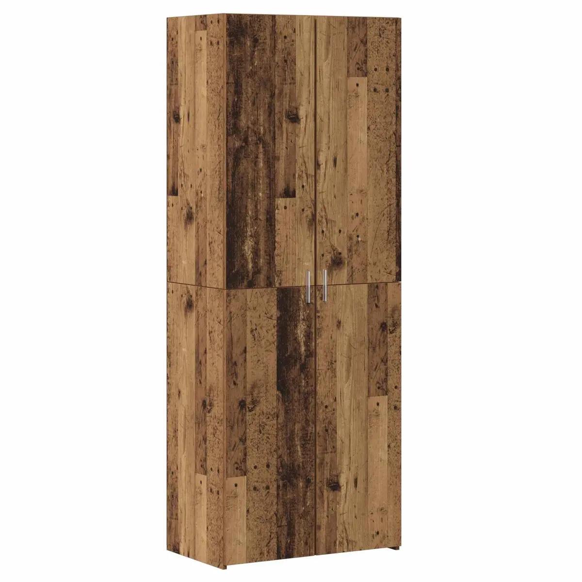 Wooden Buffet Sideboard Cabinet Brown Rustic 70 x 42.5 x 185 cm Sturdy Construction Ample Storage Shelves