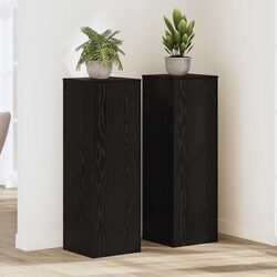 Compact Black Plant Stand Set – 2 Pieces, Perfect for Display