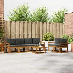 Concise 7-Piece Outdoor Sectional Sofa Set Overview