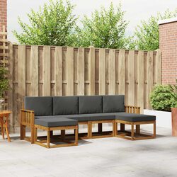 Concise 6-Piece Outdoor Sofa Set for Your Patio