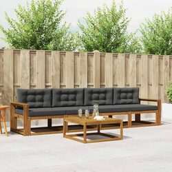 Outdoor Sectional Sofa Set 5 Piece Modern Garden Patio Furniture with Cushions