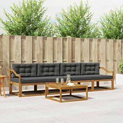 5-Piece Outdoor Sectional Sofa Set with Cushions