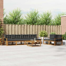 7-Piece Outdoor Sectional Sofa Set - Compact Design