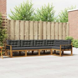 Concise 5-Piece Outdoor Sofa Set with Modular Design