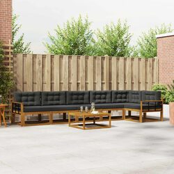 Compact and Stylish 7 Piece Outdoor Sectional Sofa