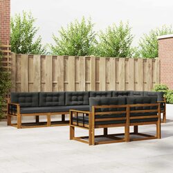 Compact and Comfortable 8-Piece Outdoor Sectional Sofa