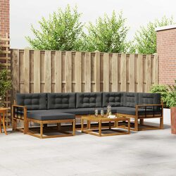 Outdoor Sofa Set Modular Sectional Garden Patio Furniture with Cushions 7 Pieces