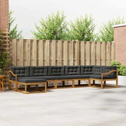 Concise 7-Piece Modular Outdoor Sofa Set Overview