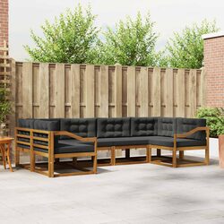 Compact and Modern 6-Piece Outdoor Sectional Sofa Set