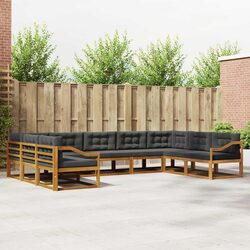 Confidently Durable 9-Piece Outdoor Sofa Set