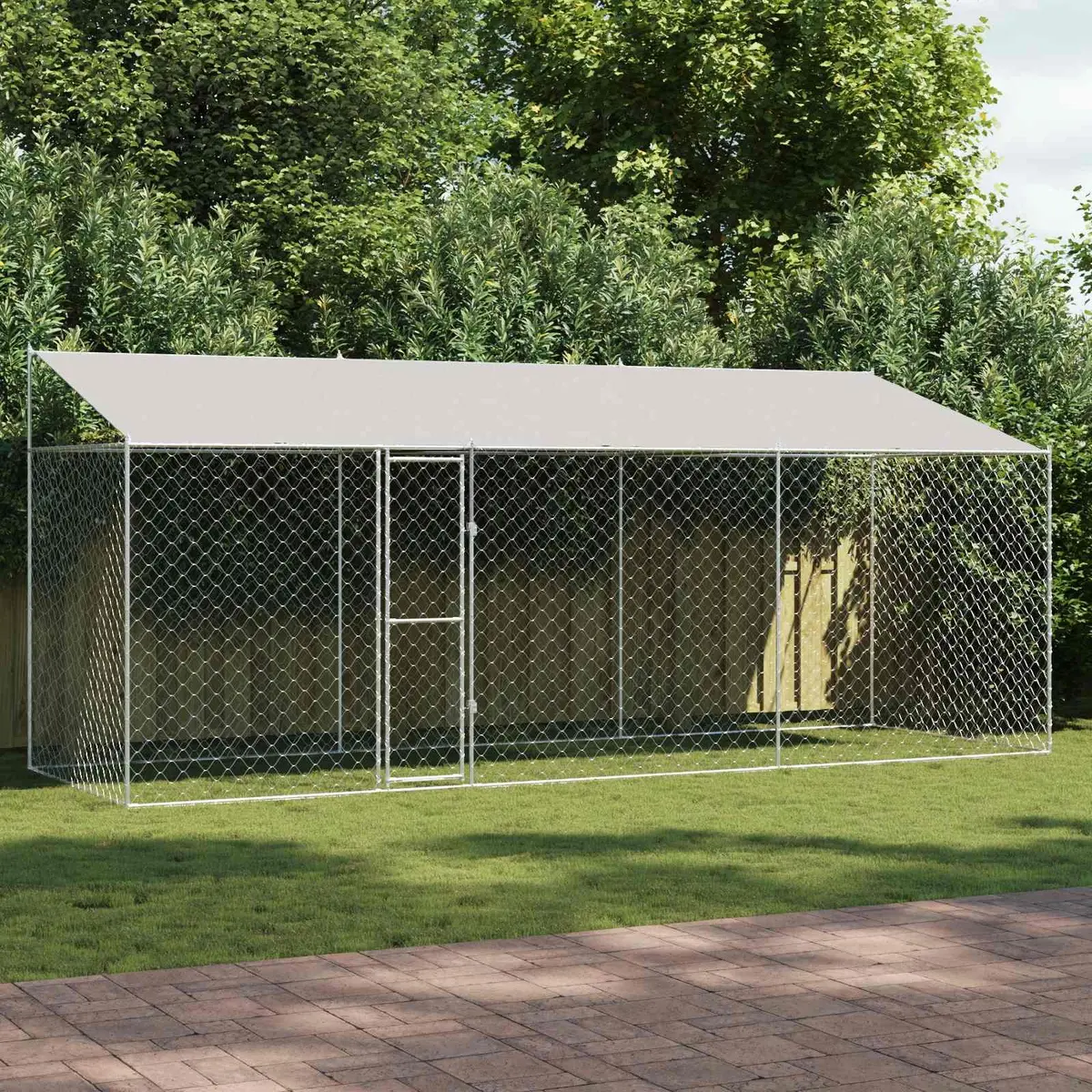 Outdoor Dog Cage with Roof