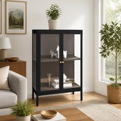 Concise Black Sideboard Storage Cabinet for Your Home