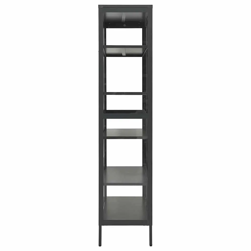 Display Cabinet Anthracite 90W x 40D x 180H cm Adjustable Shelves Home Furniture