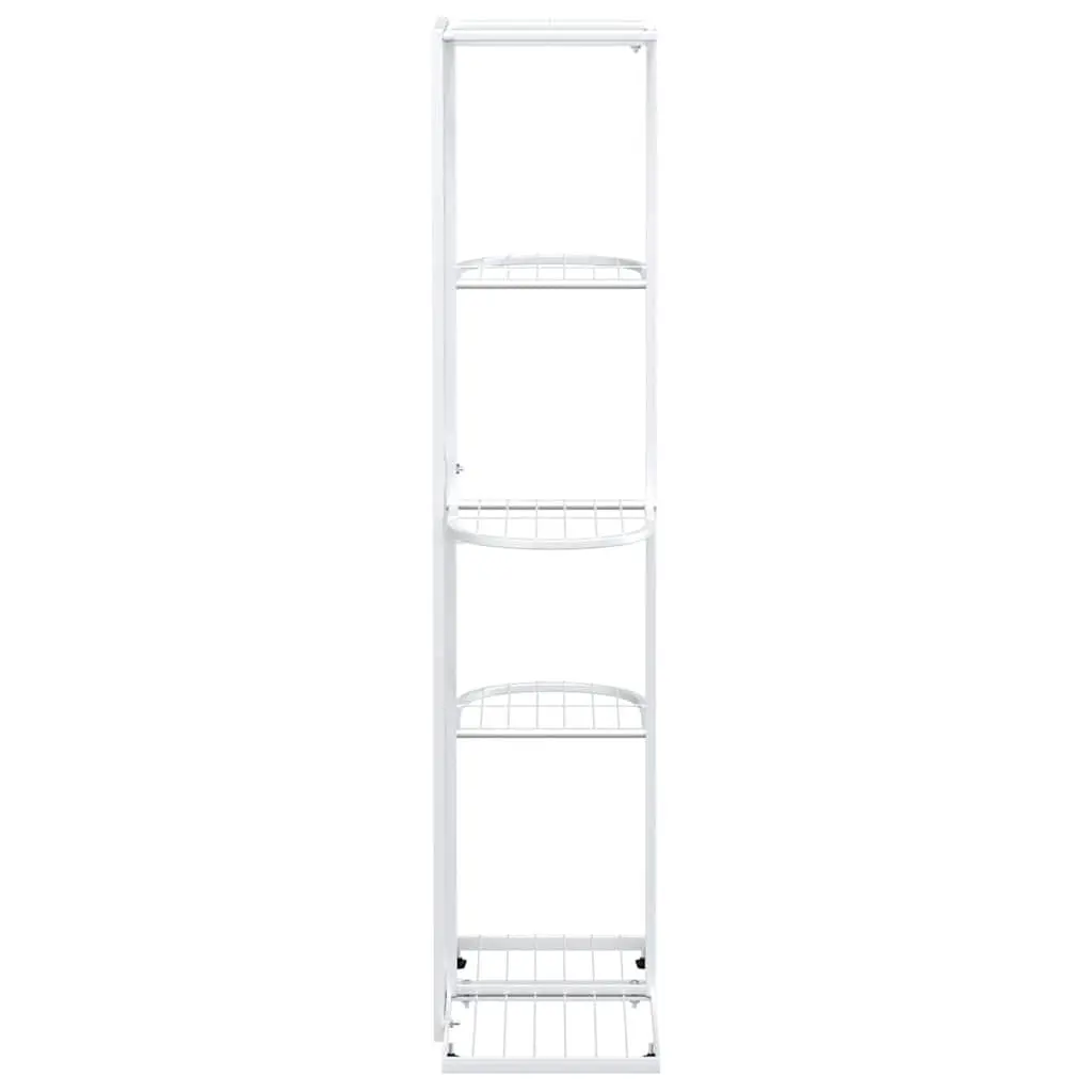 5-Tier Metal Plant Stand Flower Display Rack Garden Home Decor White