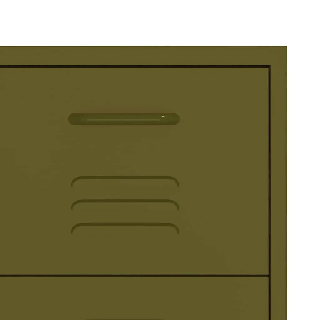 Storage Cabinet Green Steel 6 Drawer Chest Organiser Home Office Furniture