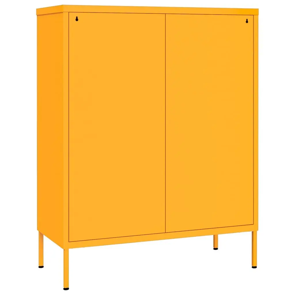 Drawer Cabinet Yellow 6 Drawers Steel Organiser