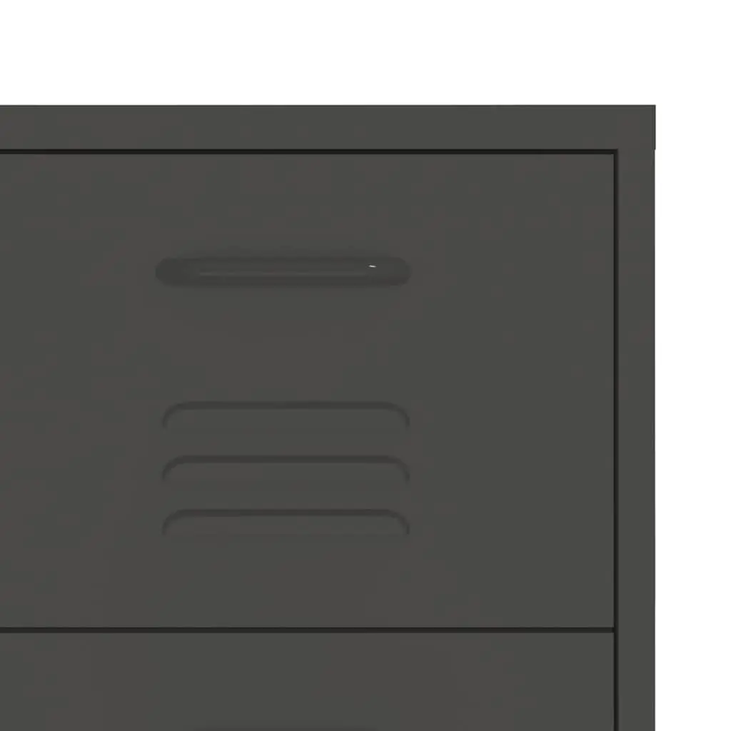 Drawer Storage Cabinet Anthracite 80x35x101.5cm Steel 6 Drawers