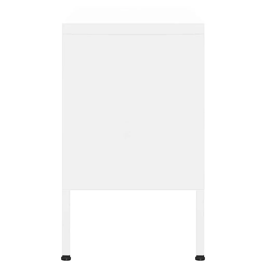 TV Cabinet White Living Room Storage Unit With Doors Shelf Media Console Stand