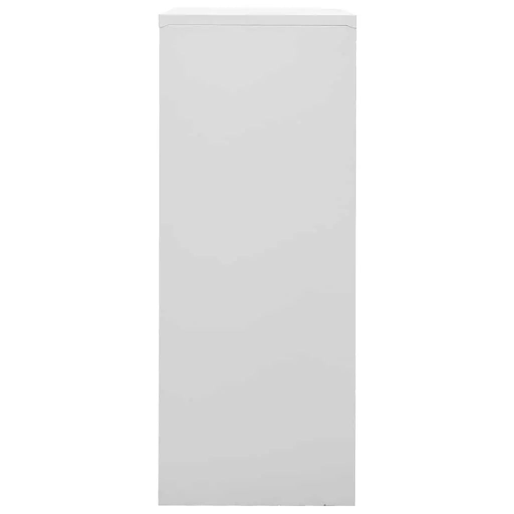 Office Storage Cabinet Grey Steel Adjustable Shelf Drawers