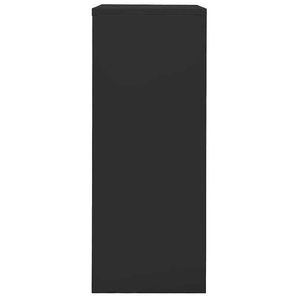 Steel Office Storage Cabinet Anthracite with Adjustable Shelves and Internal Locker 90cm x 40cm x 102cm