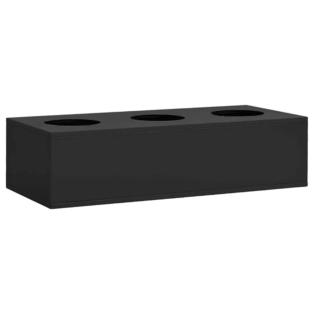 Office Flower Box Anthracite Steel Garden Planter Modern Home Decoration Pot