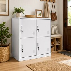 Grey Locker Cabinet, 90x45x92.5cm Size