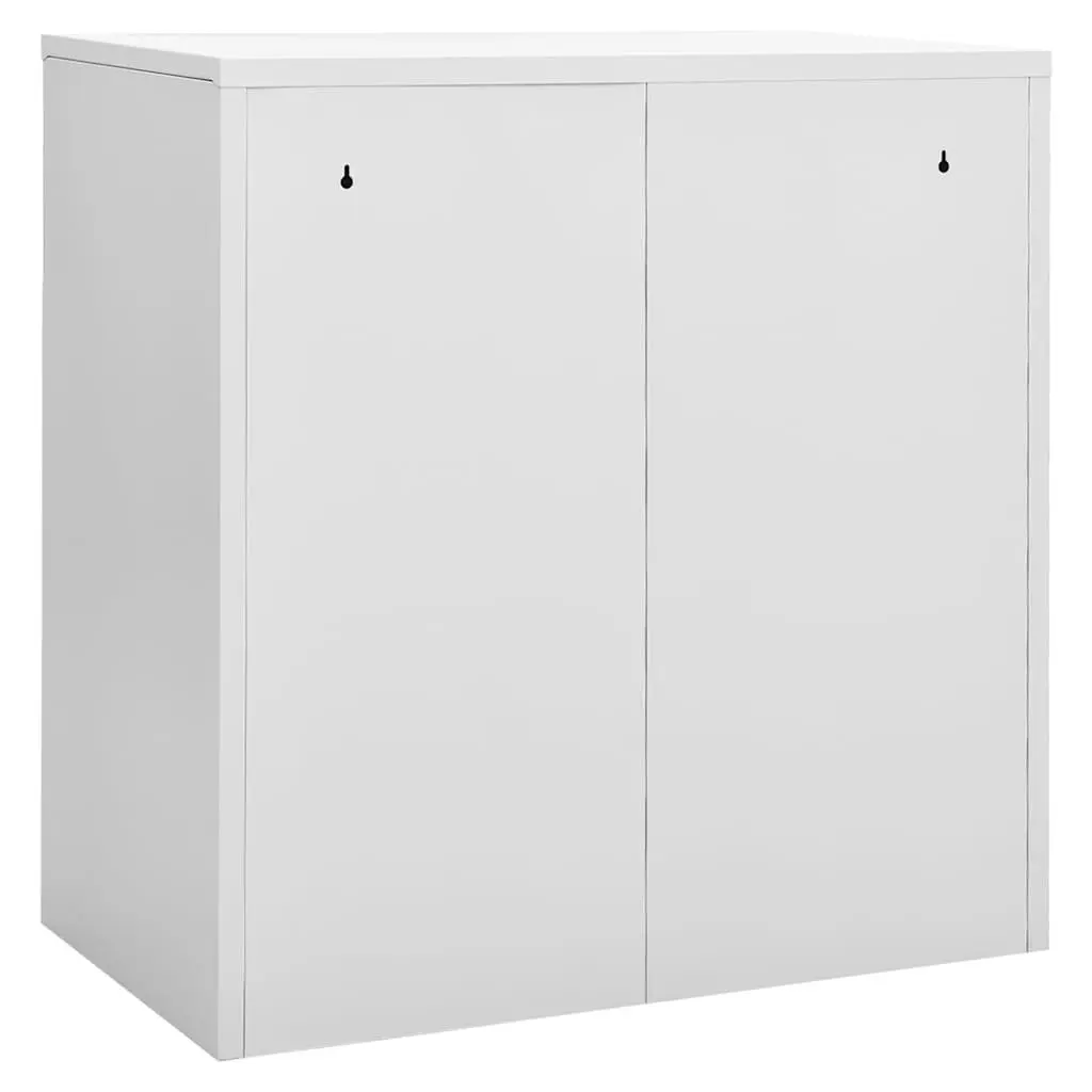 Steel Locker Cabinet Storage Grey 90x45x92.5cm Modern Design Office School