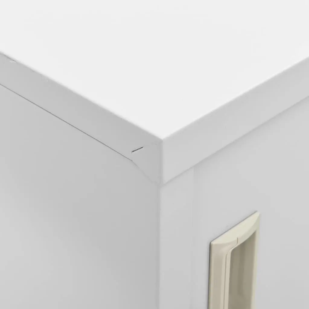 Locker Cabinet Grey Steel Organiser 90x45x92.5cm Secure Storage for Shoes Books Files Office School