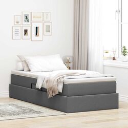 Modern Storage Bed with Lift and Pocket Spring Mattress