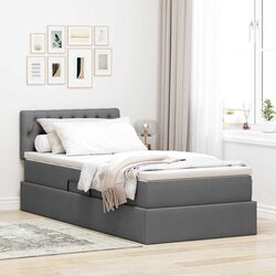 Compact LED Storage Bed with Mattress for Smart Living