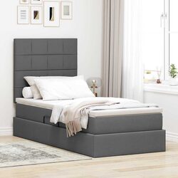 Storage Bed with LED Lights and Mattress: Modern Design