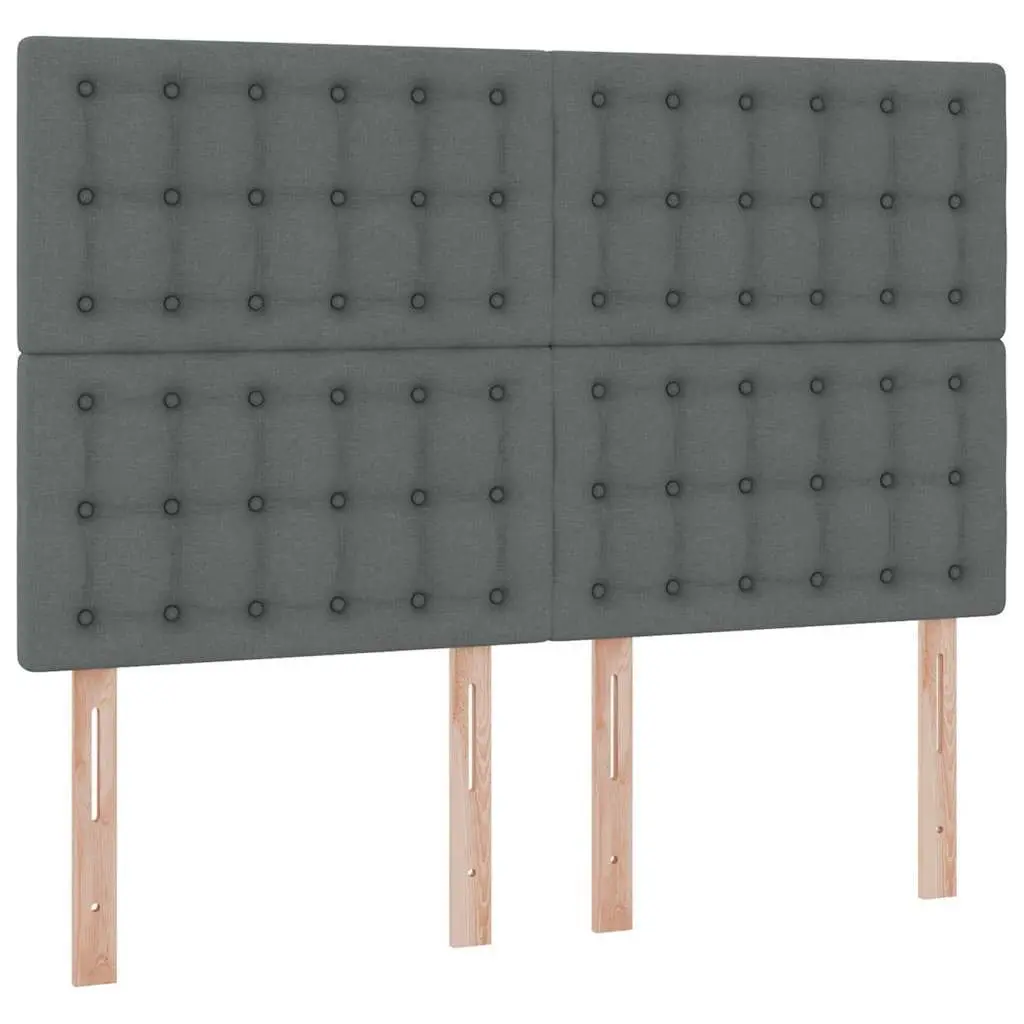 LED Storage Bed Dark Grey Queen Size Upholstered Headboard with LED Strip Lighting and Under-bed Storage