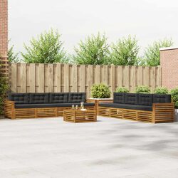 Compact and Elegant 9-Piece Outdoor Sofa Set