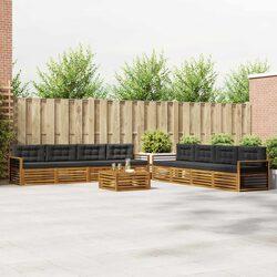 9-Piece Outdoor Sofa Set in Acacia Wood