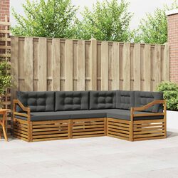 Outdoor Sofa Set with Cushions
