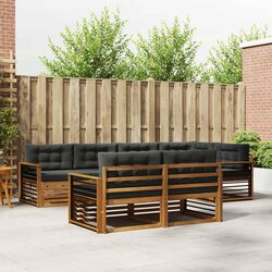 7-Piece Outdoor Sofa Set with Cushions for Relaxation