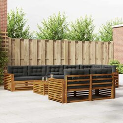 Compact 9-Piece Outdoor Sofa Set for Easy Relaxation