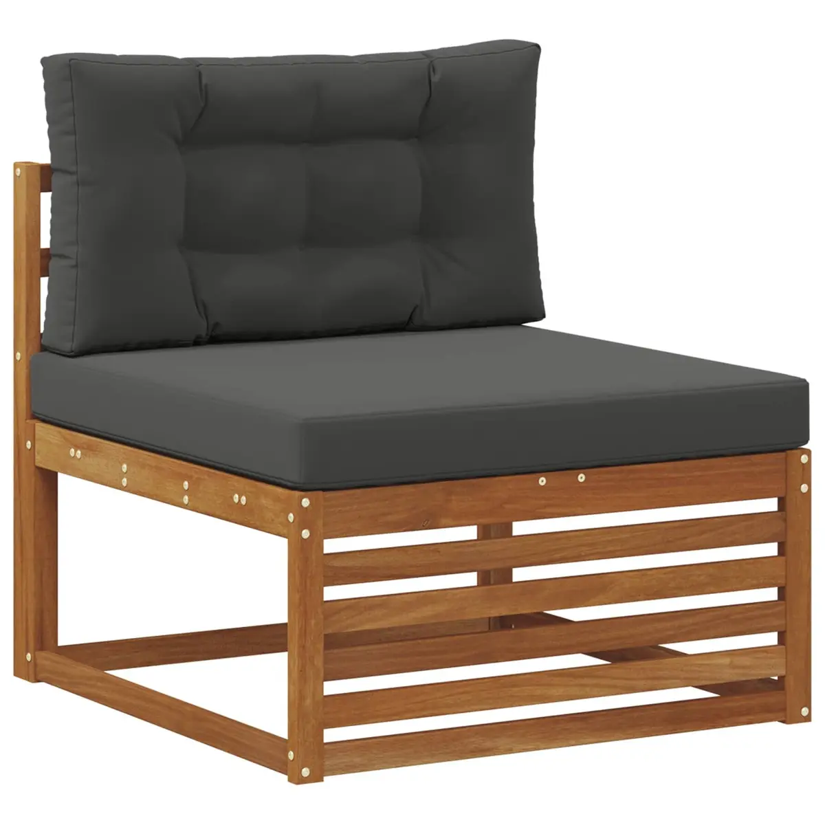 Outdoor Sofa Set 6 Piece Garden Furniture Patio Lounging Natural Anthracite