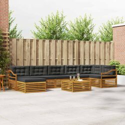Compact 8-Piece Outdoor Sectional Sofa Set for Stylish Comfort