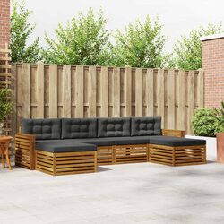 Outdoor Sofa Set 6 Pieces: Stylish and Modular Design