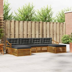 Compact and Versatile 6-Piece Outdoor Sectional Sofa