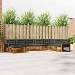 Compact and Confident 8-Piece Outdoor Sofa Set