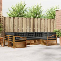 Concise 6-Piece Outdoor Sofa Set - Modern Design