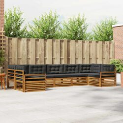 Concise 7-Piece Outdoor Sectional Sofa Set