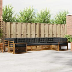 Compact and Modern 7-Piece Outdoor Sectional Sofa Set